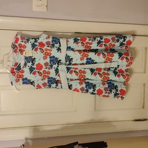 Blue flowery dress